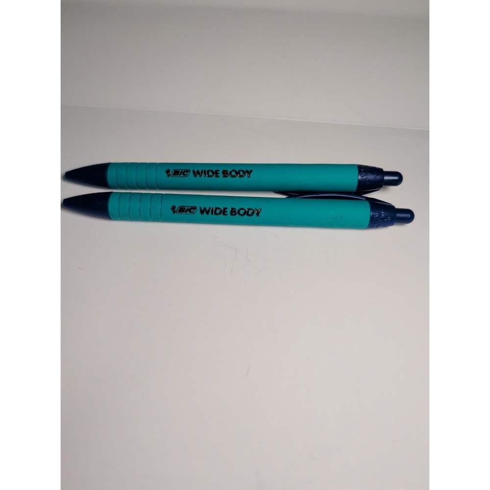 Vintage Bic Wide Body Ball Pens Blue 90s-Early 00's Lot Of 2‎